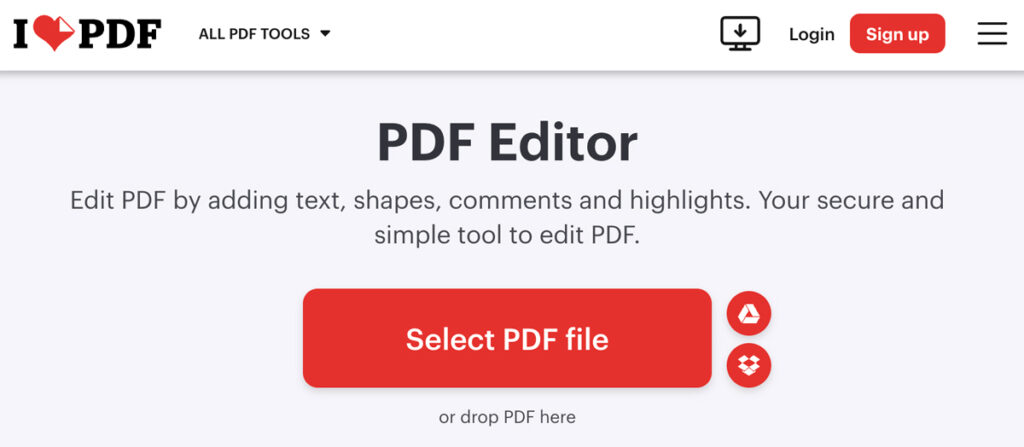 Edit PDF With iLove PDF Editor Edit PDF With iLove PDF Editor