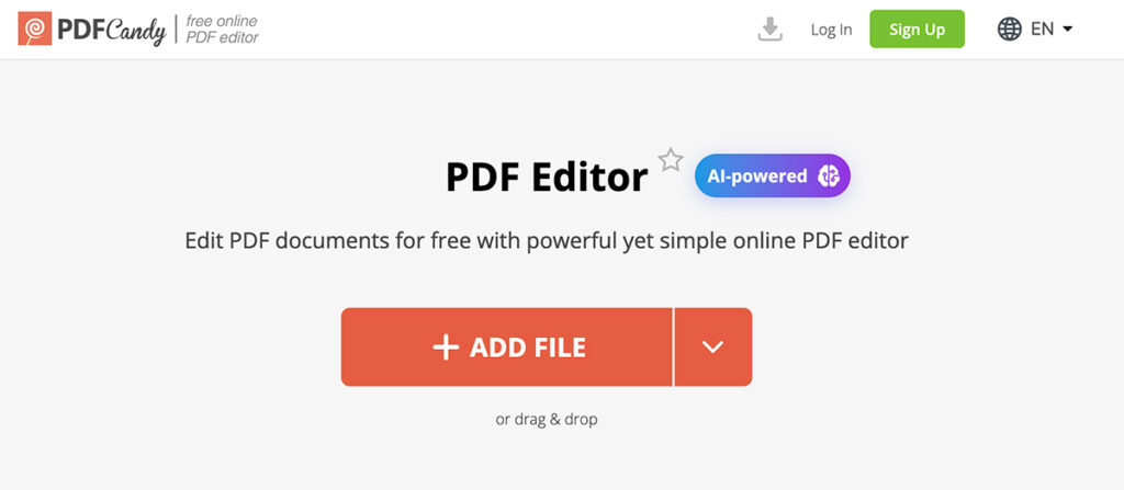 Edit PDF with PDF Candy Edit PDF with PDF Candy