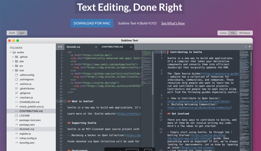 Sublime Text Interface Sublime Text Interface
