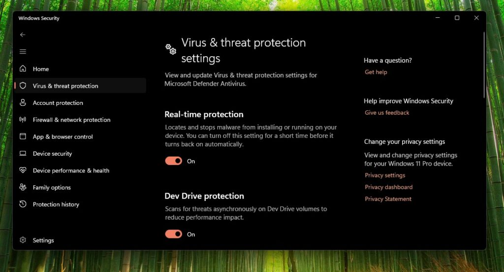 Windows Defender Real Time Protection Windows Defender - Real Time Protection