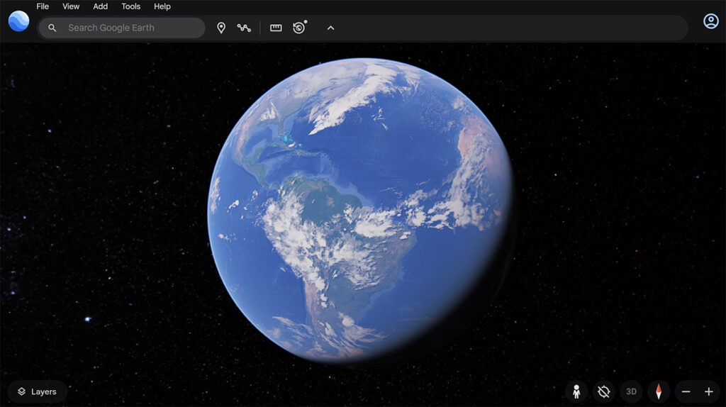 Google Earth Interface Google Earth Interface