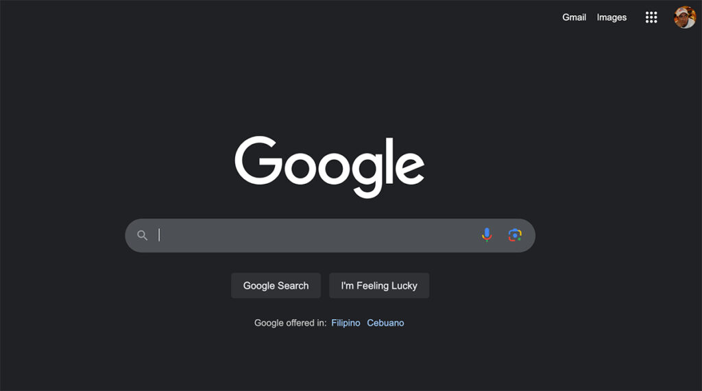 Google Homepage Google Homepage