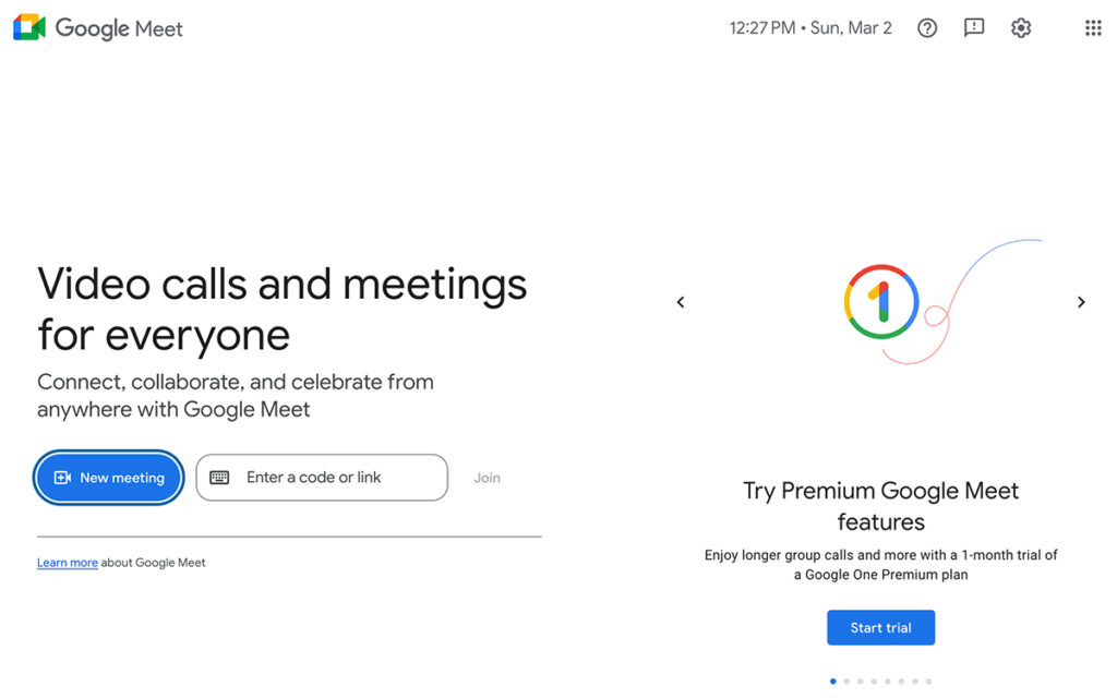 Google Meet Join Meeting Google Meet New Meeting