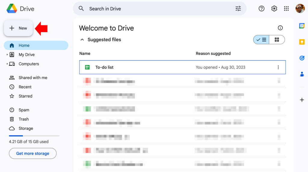 google Drive Interface google Drive Interface